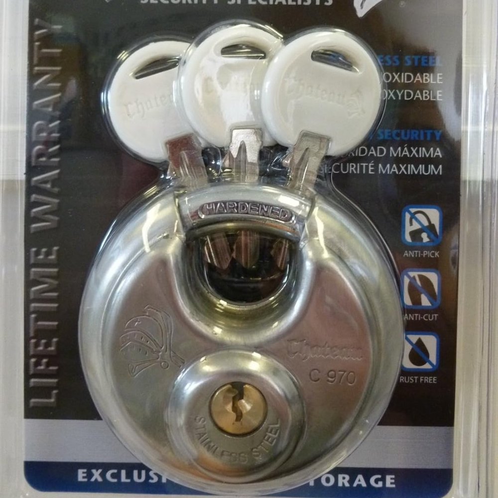 Chateau Heavy Duty Stainless Steel Round Disc Lock